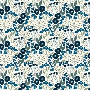 Fiona floral (light navy) (super small scale)