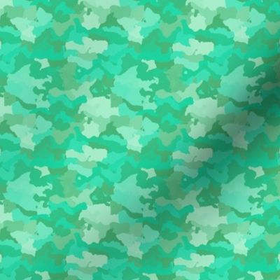 Small Sea Mint Camo Camouflage Pattern