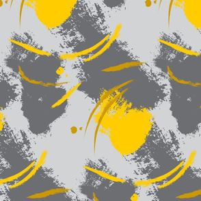 Bauhaus chaotic splash yellow 