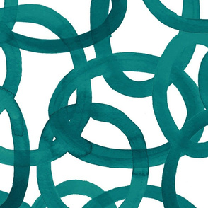 Custom Aerin Teal Circles