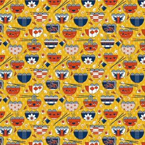 Forever and Ever Ramen // SMALL //YELLOW/ORANGE/NAVY