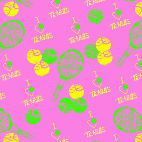 I Love Tennis! Pink