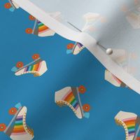 Rainbow Roller Skates - Denim - SM
