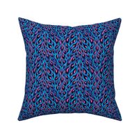 Leopard Print - Blue / Pink - Small Scale