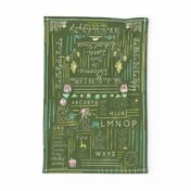 our little schoolhouse tea towel