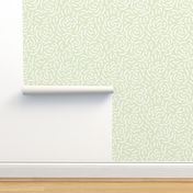 Abstract roses off-white pastel green