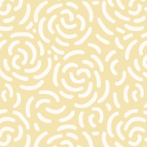 Abstract roses off-white pale yellow