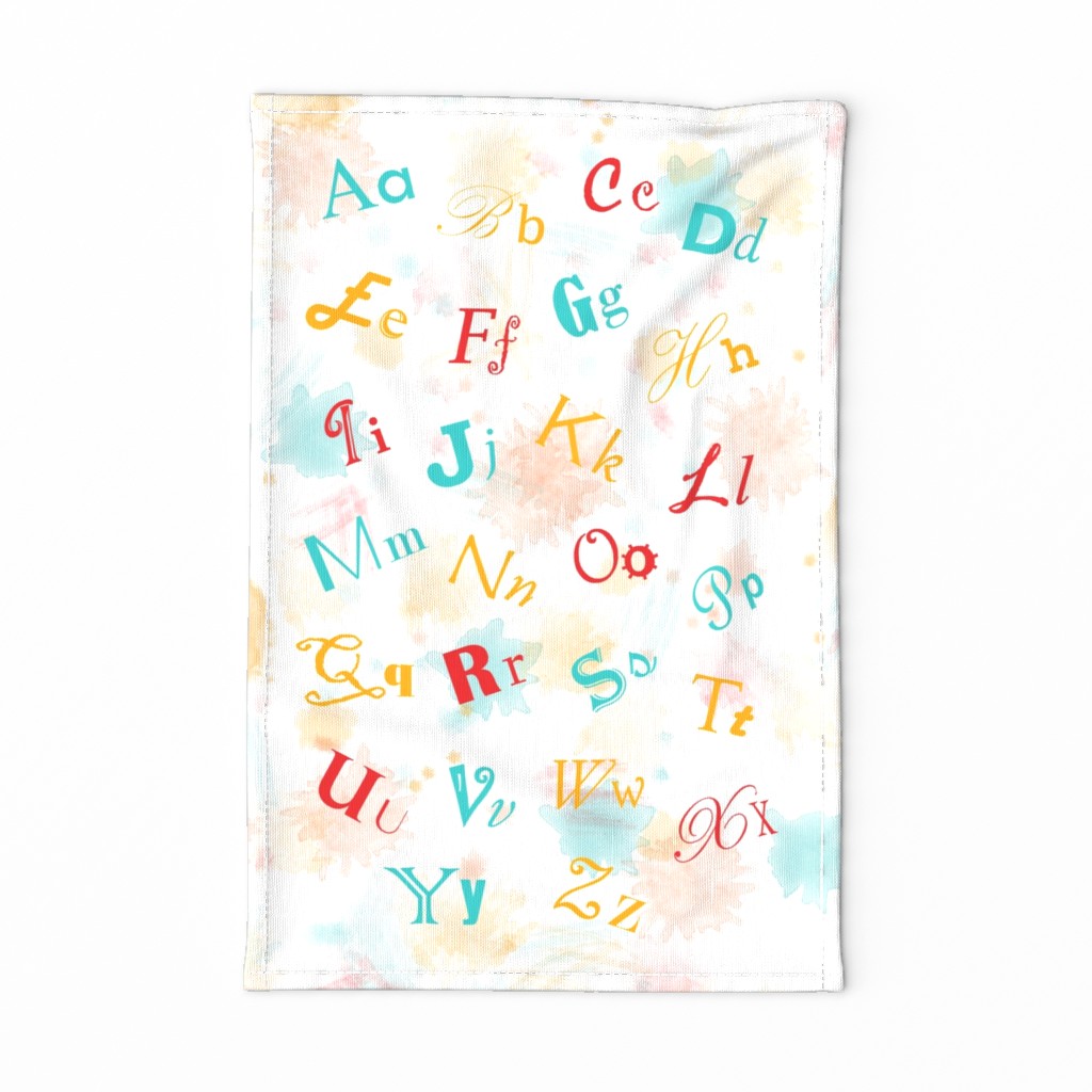  ABCs of Typography Tea Towel 