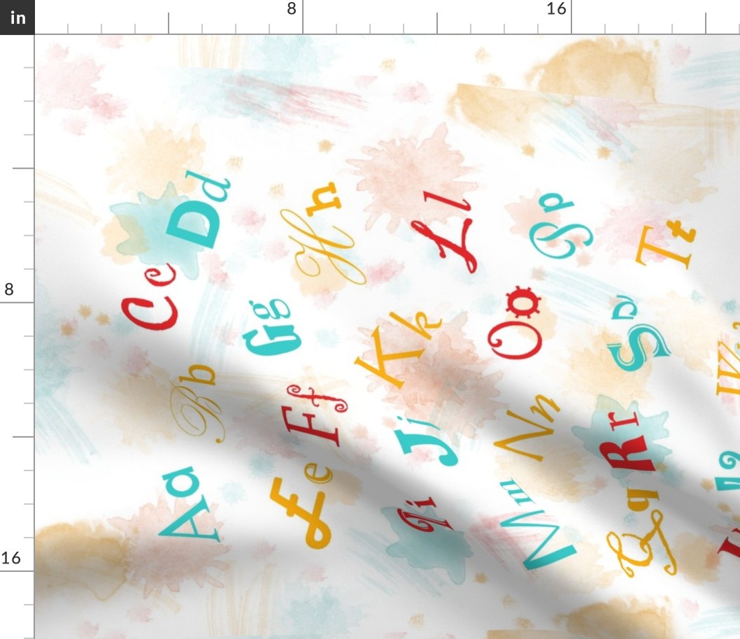  ABCs of Typography Tea Towel 