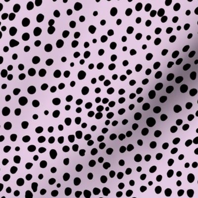 Cheetah wild cat spots boho animal print abstract spots and dots in raw ink cheetah dalmatian neutral nursery lilac purple LARGE