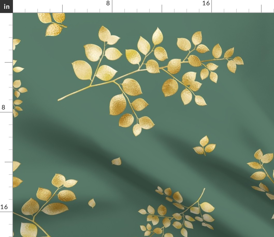 Golden leaf pattern,light 