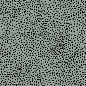 Cheetah wild cat spots boho animal print abstract spots and dots in raw ink cheetah dalmatian neutral nursery sage green