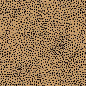 Cheetah wild cat spots boho animal print abstract spots and dots in raw ink cheetah dalmatian neutral nursery mustard yellow