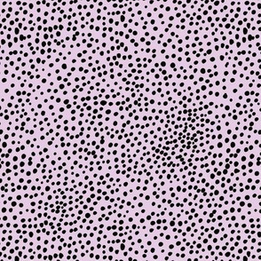 Cheetah wild cat halloween spots boho animal print abstract spots and dots in raw ink cheetah dalmatian neutral nursery lilac purple