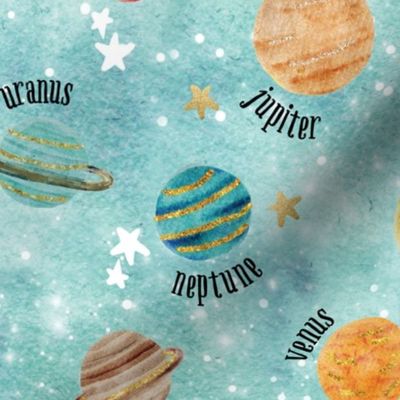 planets and their names // aqua