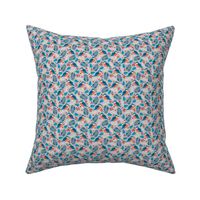 Little tiny kingfisher bird winter wonderland wild garden soft soft gray blue SMALL