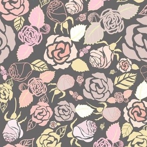 Bed of Roses Taupe Small