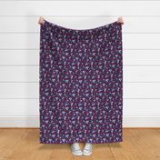 Rustic Floral (Navy)