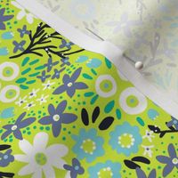 Rustic Floral (Lime Green)