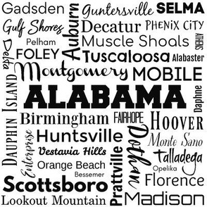 Alabama cities, white