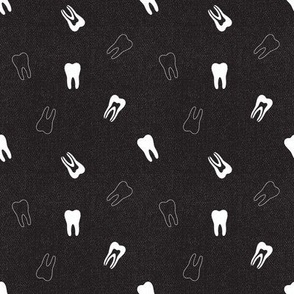  Dental teeth - unisex BLACK denim