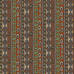 small  African tribal -brown