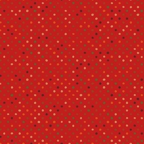 Autumn Polka dots - Red