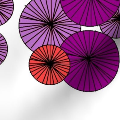 umbrellas #2 purplelavendarbrickwhite