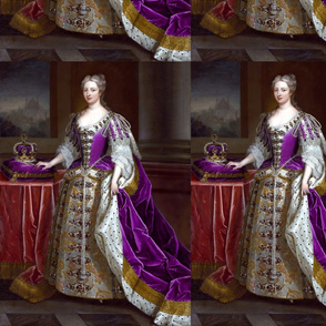 purple white Marie Antoinette inspired queen crowns palace baroque rococo  gold floral embroidery gowns victorian diamond princesses pearls red maroon ermine fur cape coronation robes lace royal portraits elegant gothic lolita egl pouf 18th century capes 