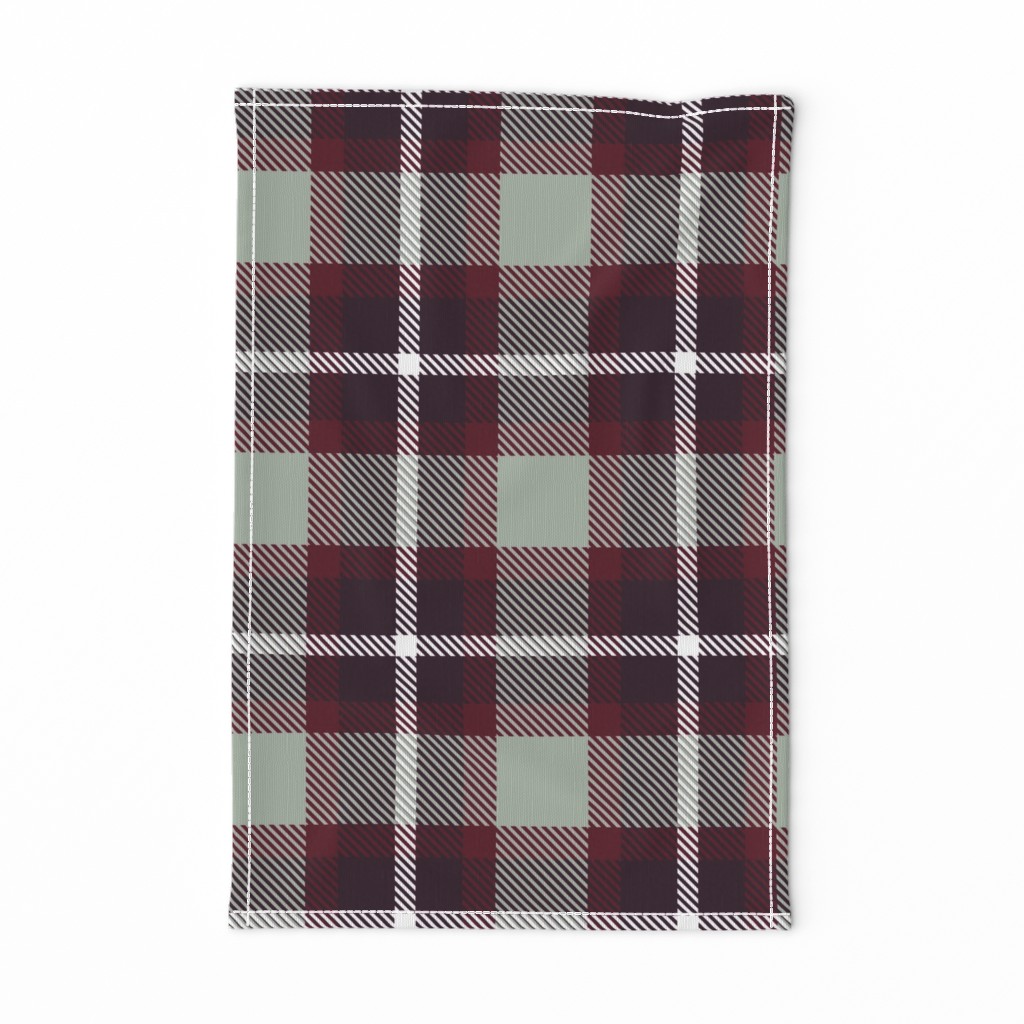 Noir winter plaid