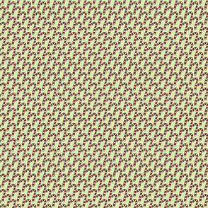 Small Candy Cane Pattern on Light Green