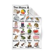 The Manx Alphabet (Tea Towel)