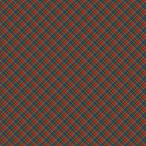 Small Christmas Plaid in Red, Green, Blue, and Black