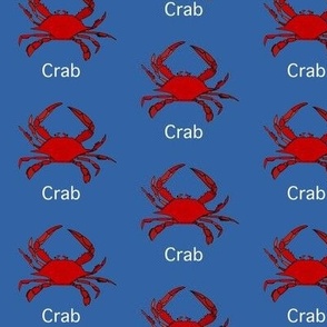 ABC Nautical Quilt - Letter C crab