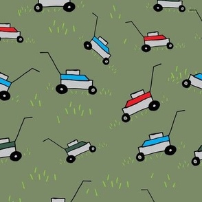 Lawn Mower Fabric, Wallpaper and Home Decor | Spoonflower