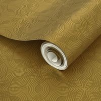 Five Lane Flower Cloverleaf in Gold Mustard