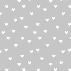 preemie love - coordinate hearts on gray