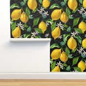 Fresh Lemons | Large | Solid Black