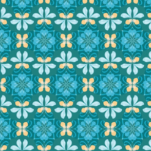 Abstract Flower Pattern 7a