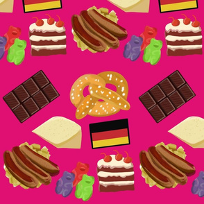 German Foods Hot Pink Medium