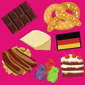 German Foods Hot Pink Small
