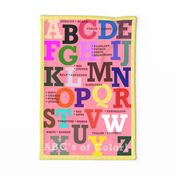 ABC’s of Color Tea Towel