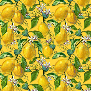 Fresh Lemons | Solid Yellow