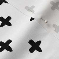 Black and white crosses