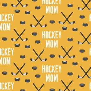 hockey mom - gold yellow - LAD20