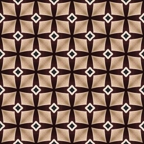 (small) Brown and beige abstract Squares