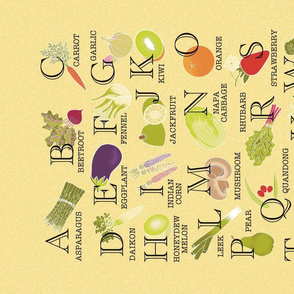 ABC’s of Fruit and Vegetables // yellow