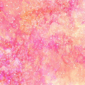Candy galaxy orange and yellow watercolor