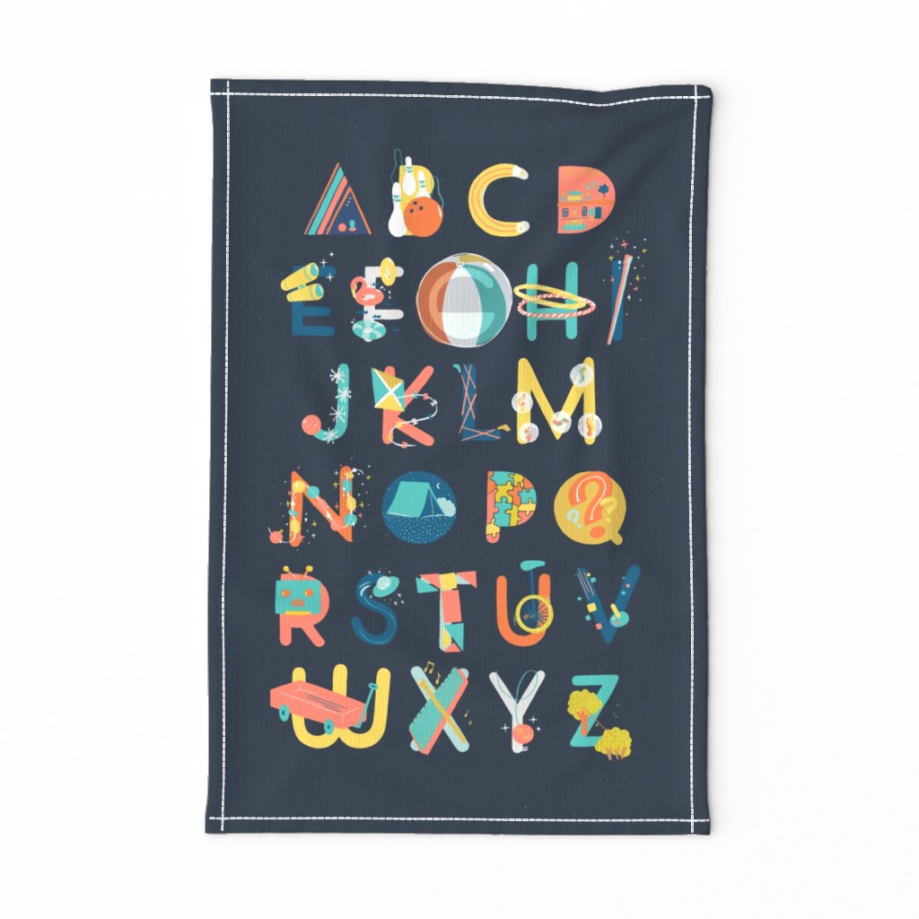 Fun ABC M+M Navy Black by Friztin