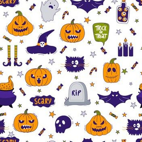 Halloween seamless pattern